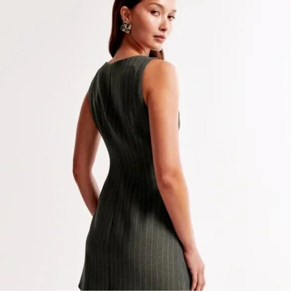 Abercrombie & Fitch Mara Square Neck Mini Dress XS Tall - Picture 2 of 10